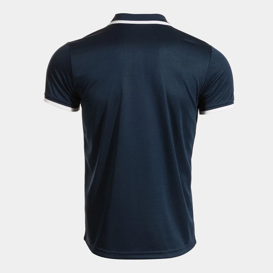 Combi Premium Polo — Marineblau-Weiss in Marineblau-Weiß, Rückansicht