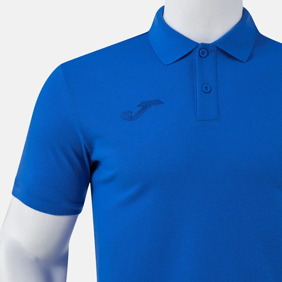 Bali III Polo — Royalblau in Royalblau, Detailansicht