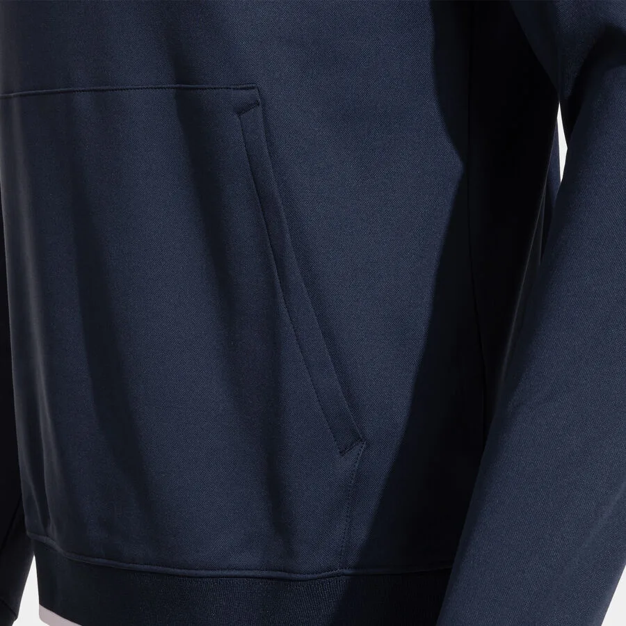 Combi Premium Hoodie — Marineblau-Weiss in Marineblau-Weiß, Detailansicht