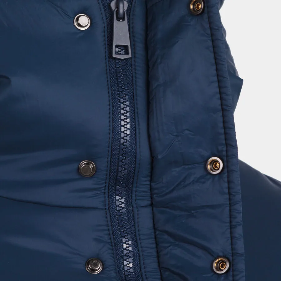 Anorak Islandia III — Marineblau in Marineblau, Am Modell