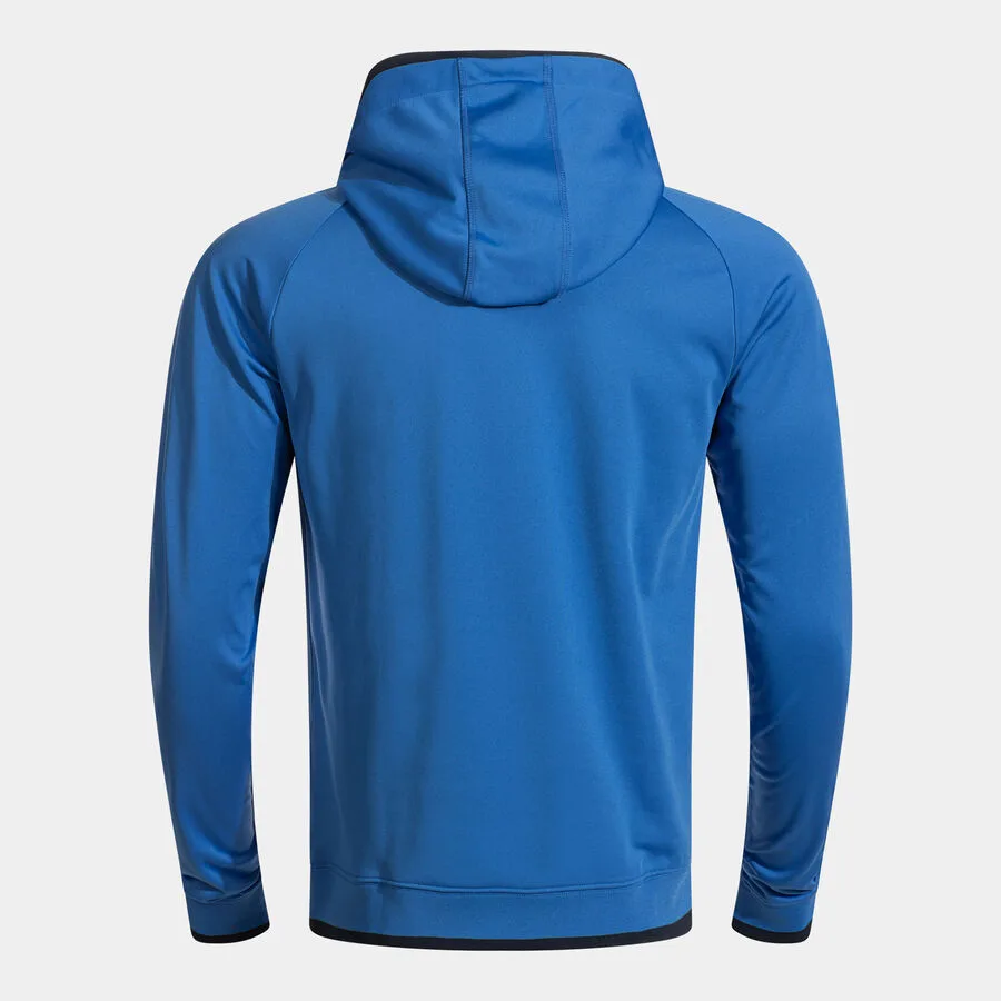 COMBI PREMIUM HOODIE — ROYALBLAU-MARINEBLAU in Royalblau-Marineblau, Rückansicht