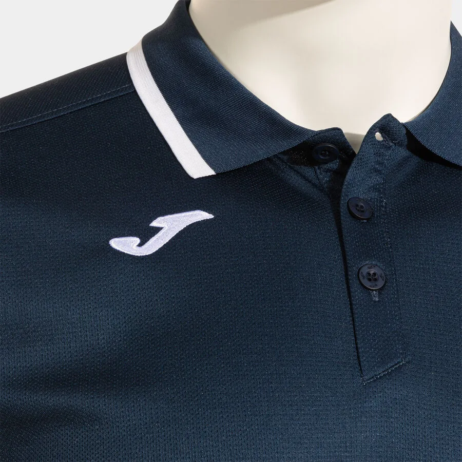 Combi Premium Polo — Marineblau-Weiss in Marineblau-Weiß, Detailansicht